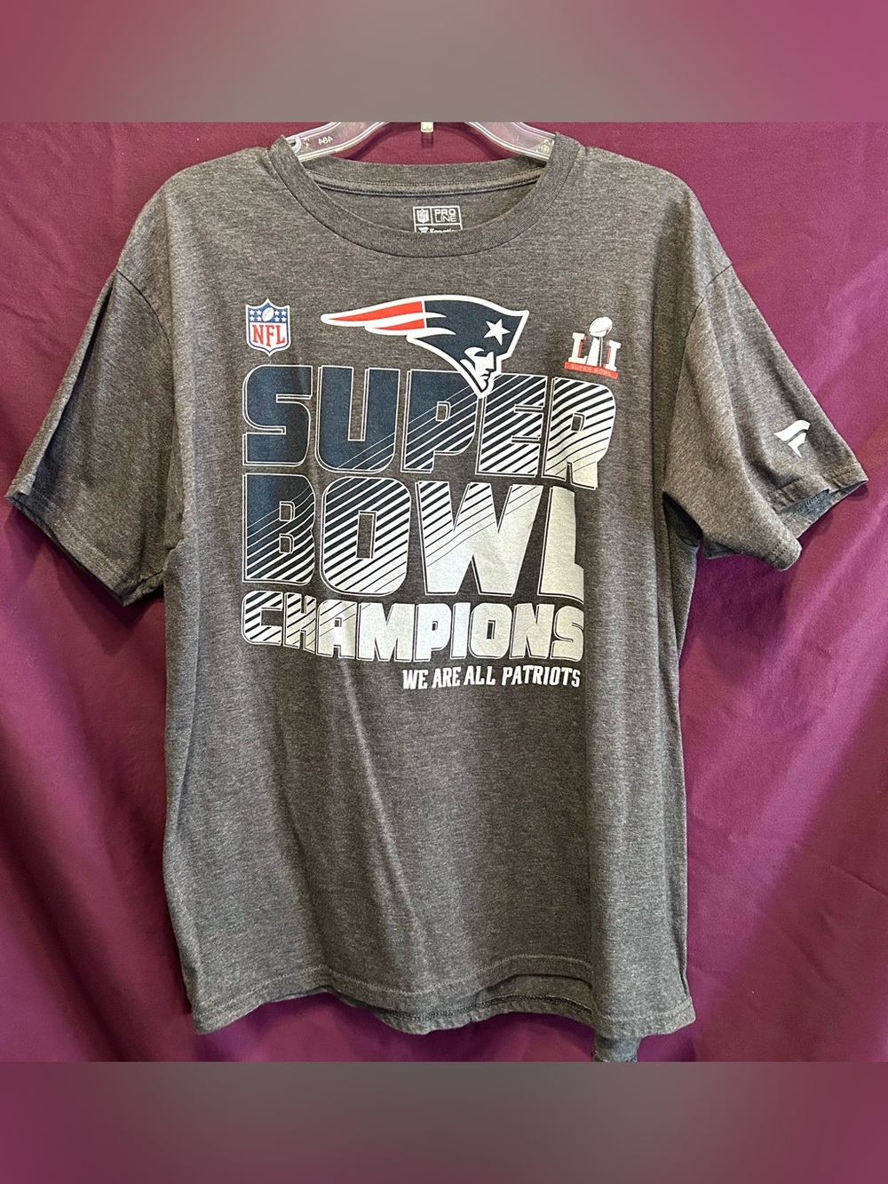 Fanatics New England Patriots Gray Super Bowl LI Champions T-Shirt